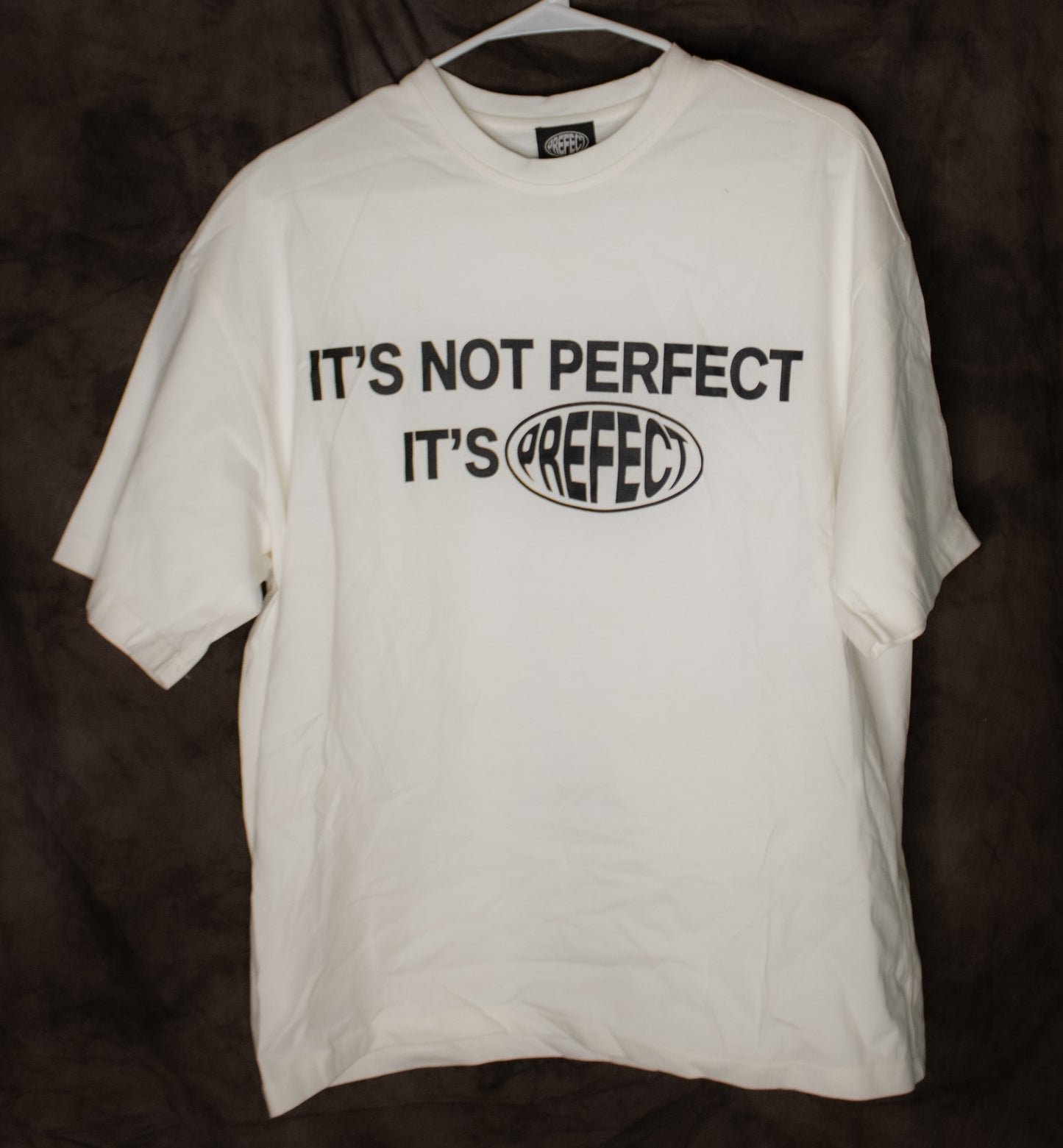 Not Perfect White T-shirt- Large